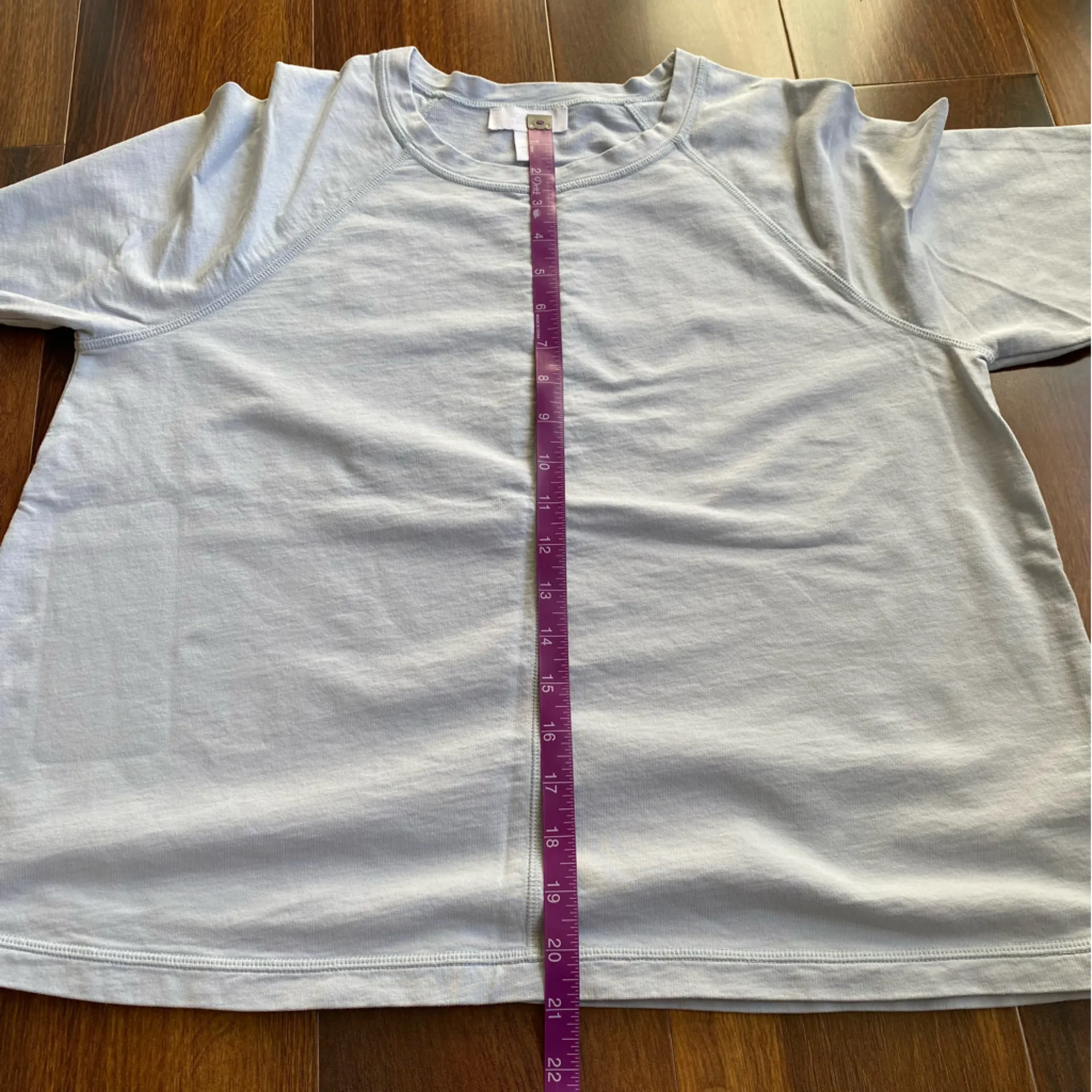 Lounge The White Company Boxy 100% Cotton Long Sleeve Shirt Blue Size L - Image 6