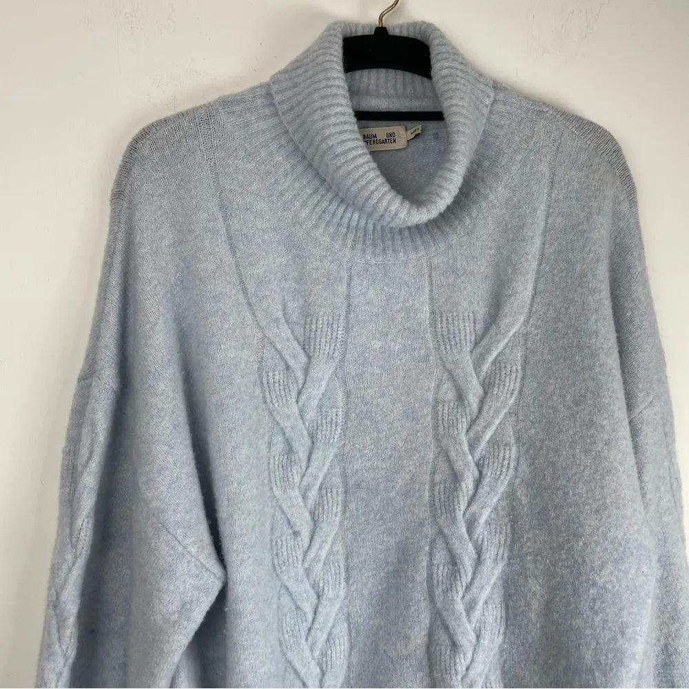 Baum Und Pferdgarten Chow Sweater Sz XL Pale Blue Virgin Wool Turtleneck - Image 11