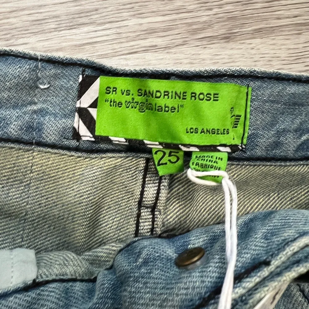 Sandrine Rose X Free People Straight Leg Indigo Blue Jeans Women's Sz 25 NWT - Image 3