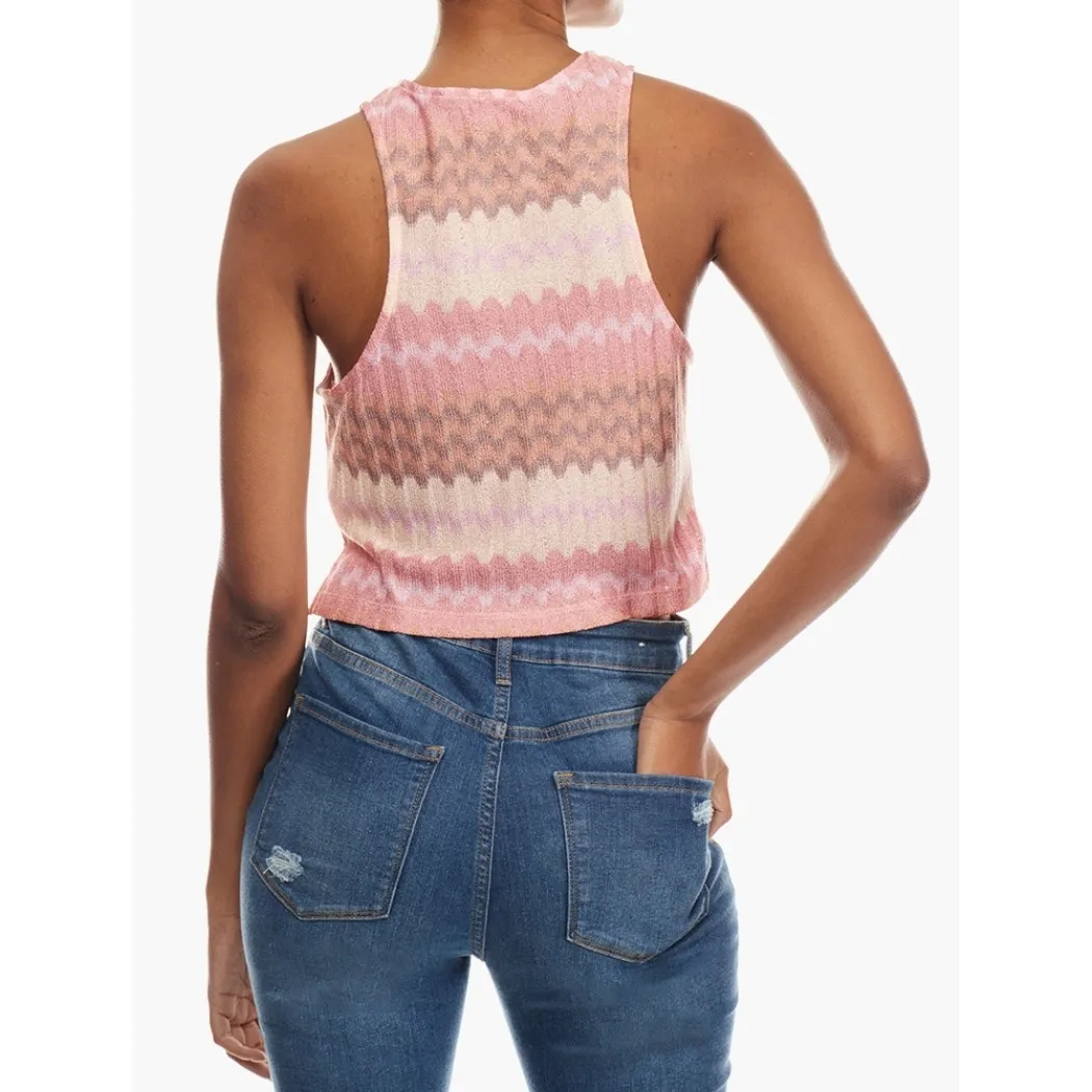 Forever 21 Multicolor Zigzag Striped Breezy Tank Women's Large Coastal Cowgirl - Image 5