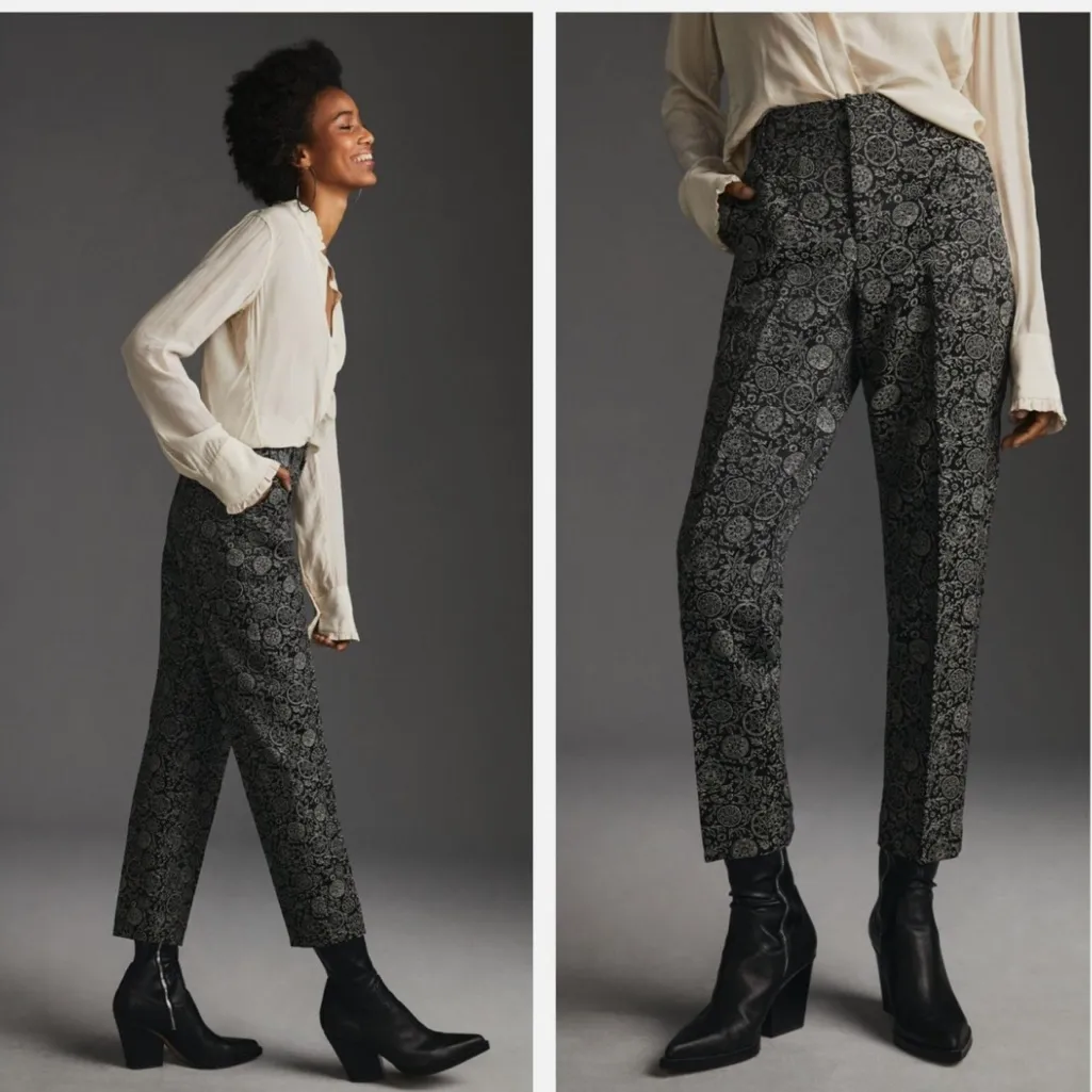 Anthropologie Waist Size 27 Scotch & Soda The Lowry Trousers Pants NWT Celestial - Image 15