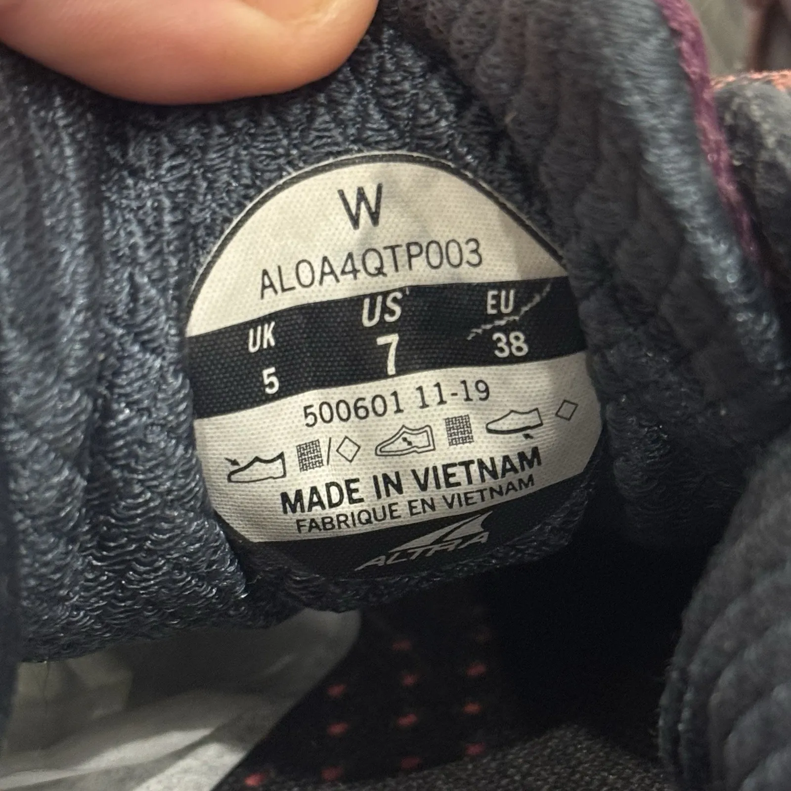 Altra Women Timp 2 Wide Toe Purple Trail Running Hiking Shoes Sneakers Size 7 - Image 8