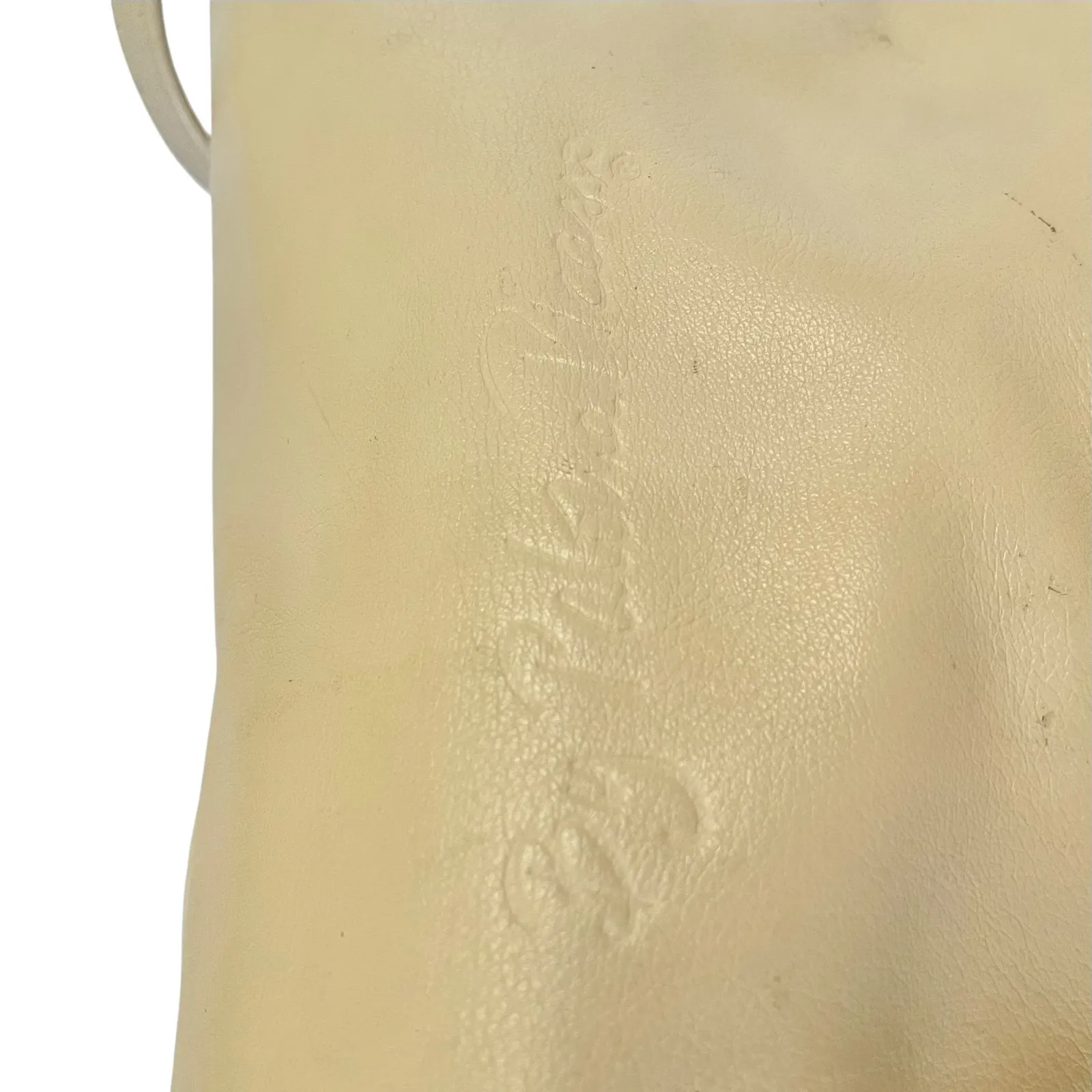 Paloma Picasso Vintage Bone White Leather Convertible Clutch Crossbody Bag - Image 4