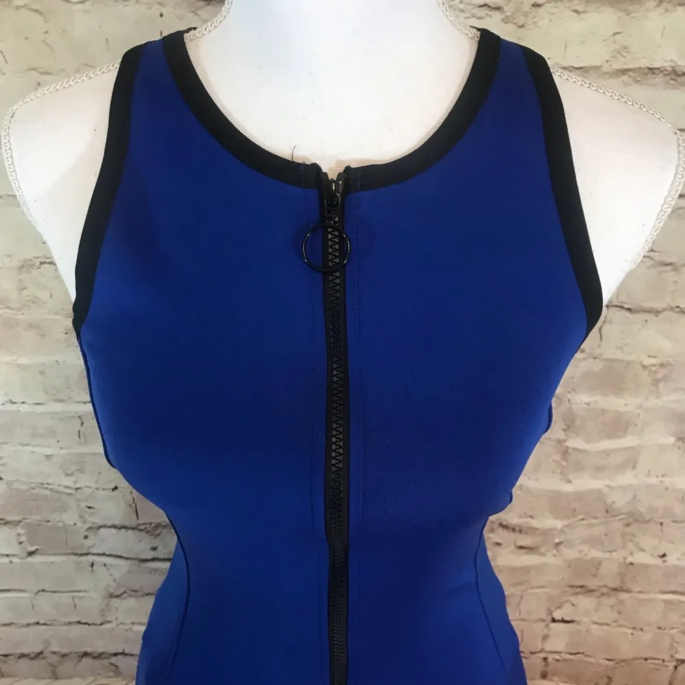 Wilfred Free Full Zip Front Mini Sleeveless Dress - Image 5