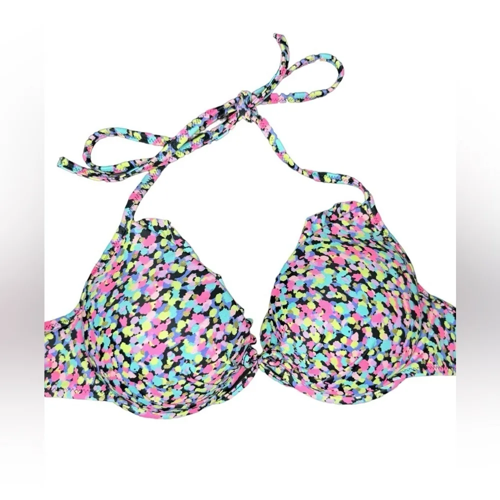 Victoria’s Secret Push Up Bikini Set Size 34B M Confetti - Image 2