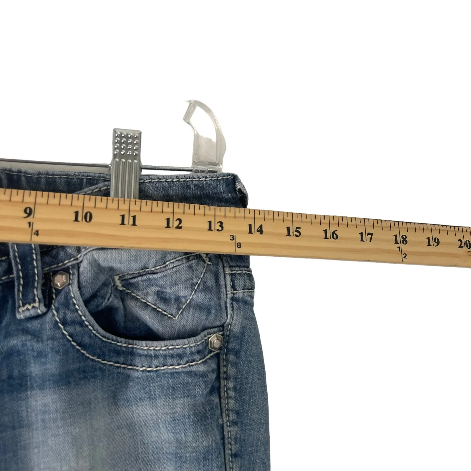 Vigoss Women's Size 26 Juniors 1 The Chelsea Western Rodeo Capri‎ Jeans - Image 9