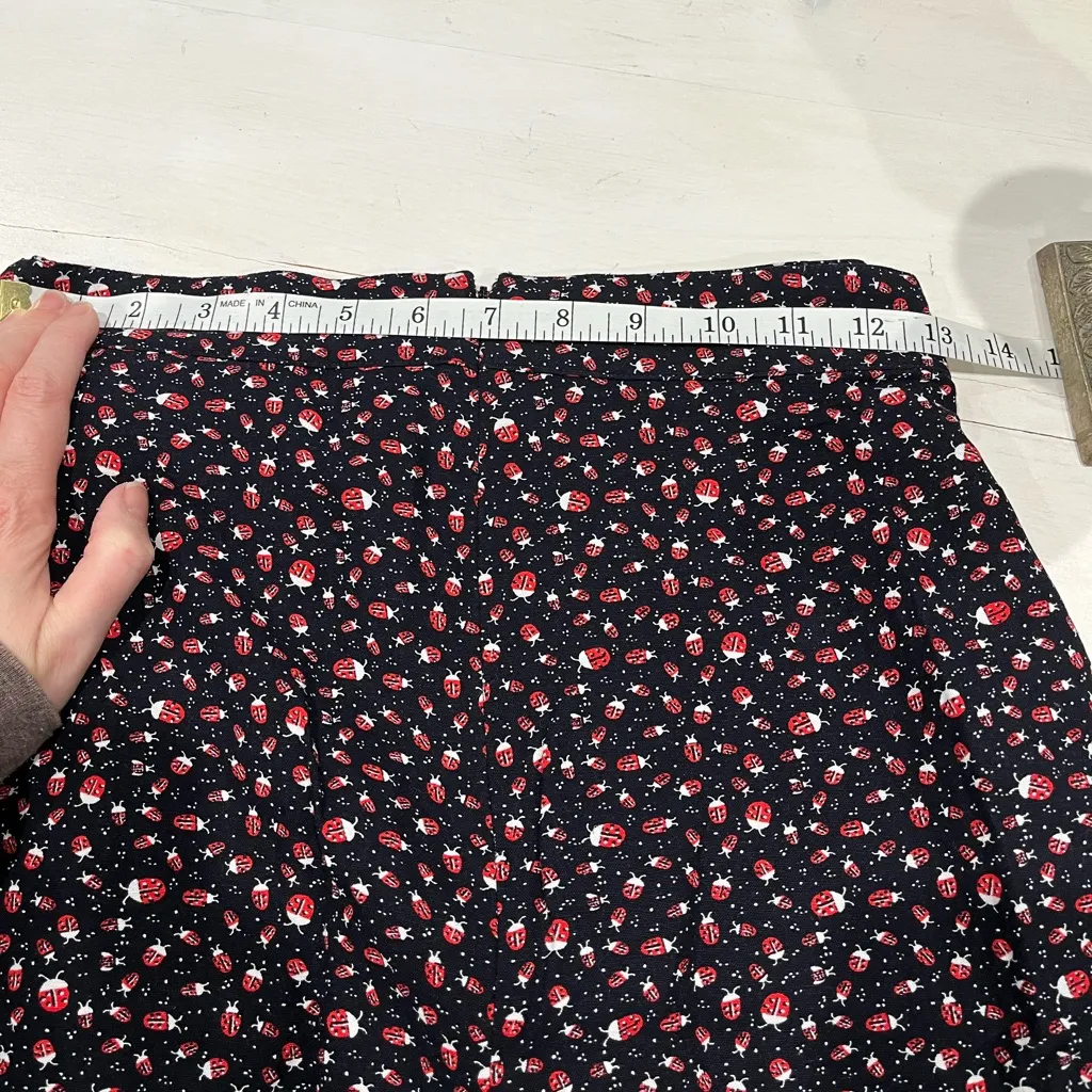LOFT size‎ 2 ladybug wrap mini skirt - Image 7