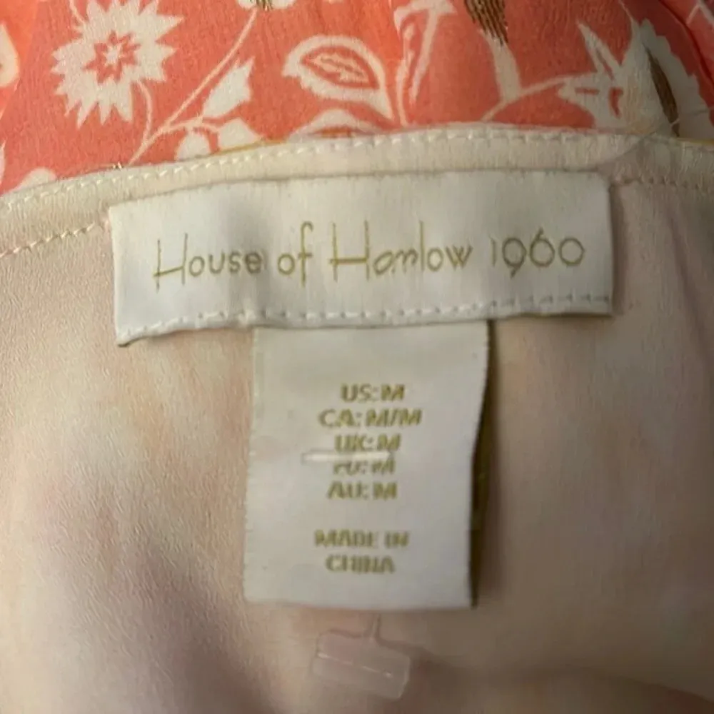 NWT House of Harlow 1960 Floral Metallic Maxi Dress - Image 9