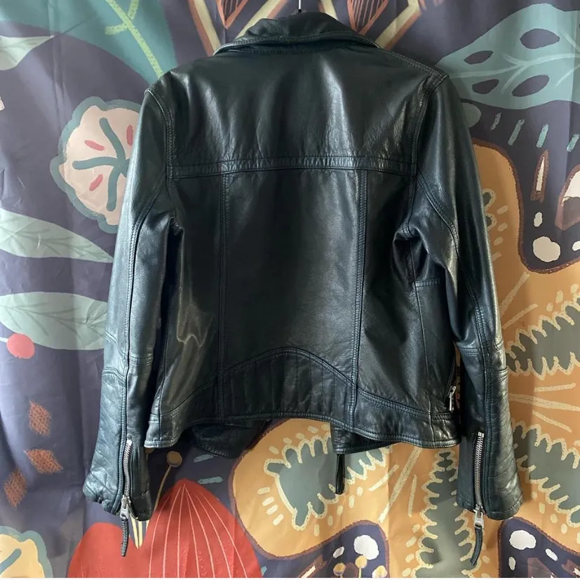 Abercrombie & Fitch Black Leather Jacket - Image 3