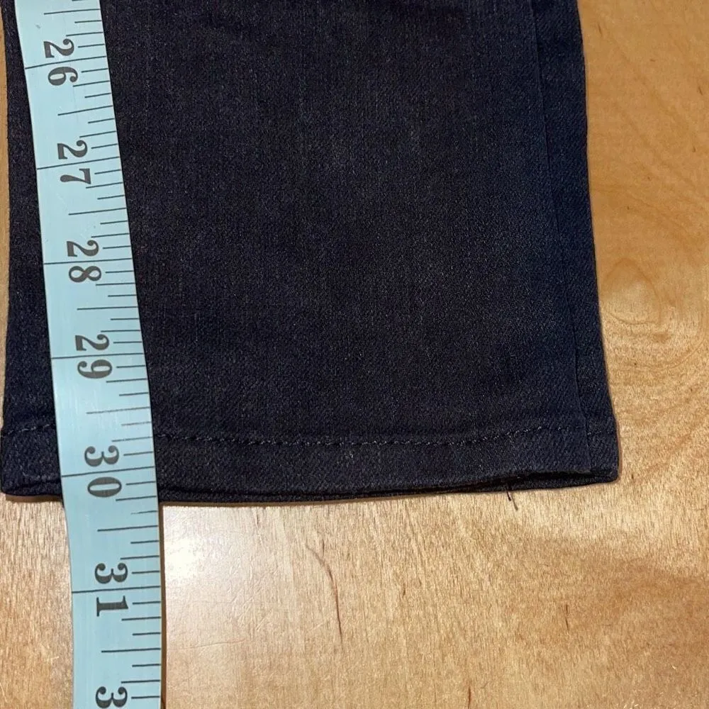 Lee Womens Embroidered Slender Secret Low Waist Slim Skinny Jeans Black Size‎ 27 - Image 10