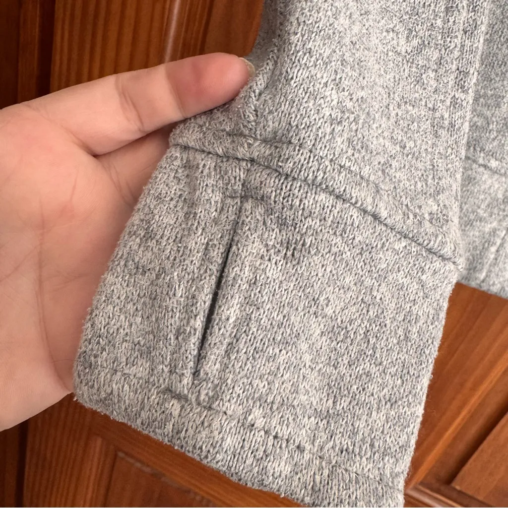 Avalanche Full Zip Up Jacket Women’s Small Heather Grey Gray Sweater Knit - Image 5