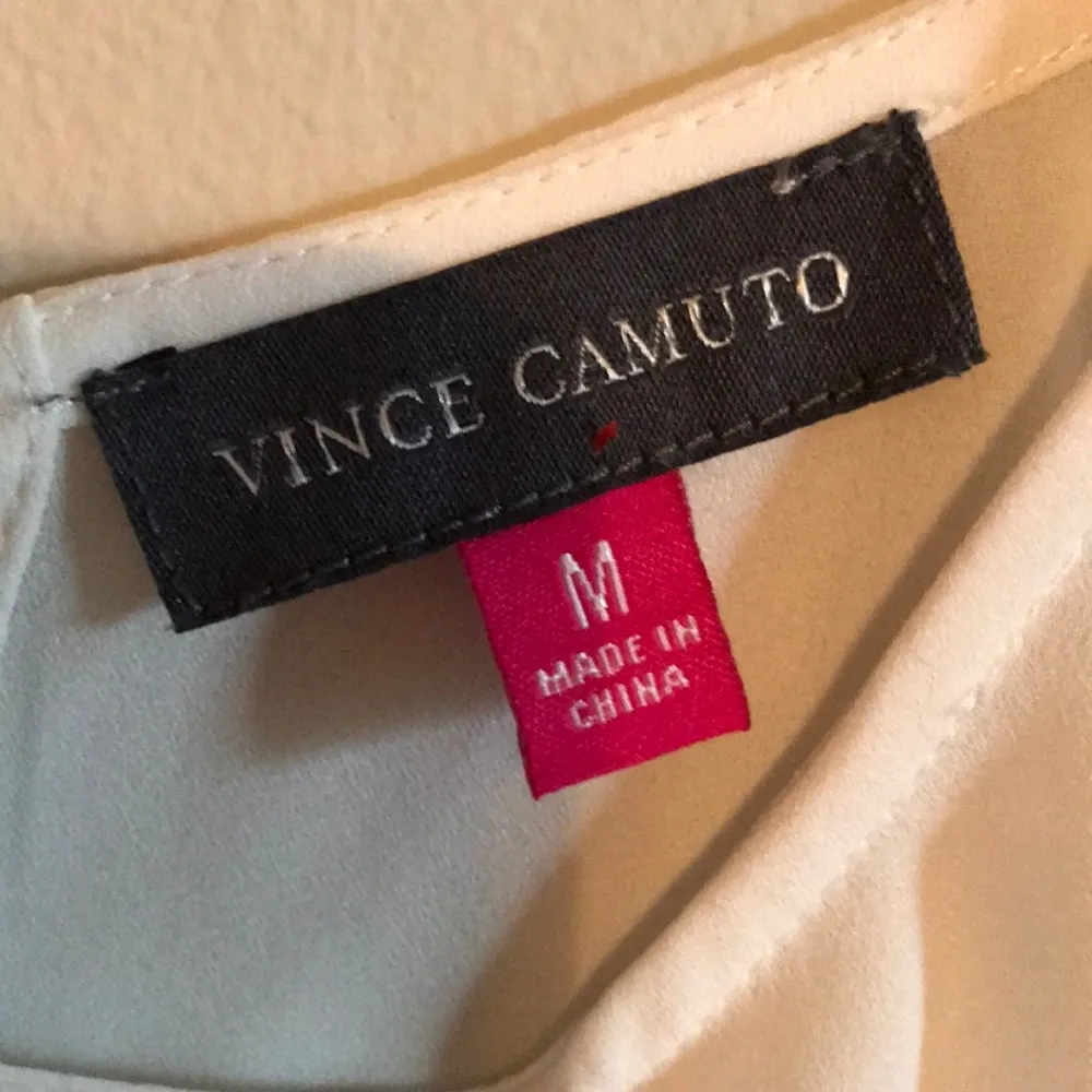 2/$15 Vince Camuto Sheer Panel Blouse Size M - Image 2