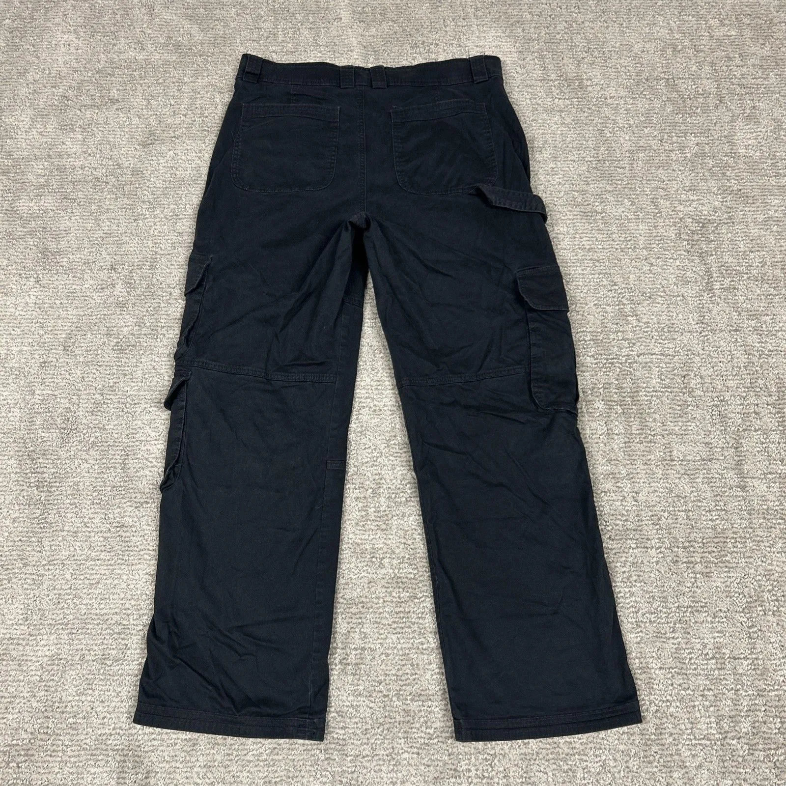 Abercrombie & Fitch Pants Womens 32 14 Black Cargo Pockets Y2K - Image 7