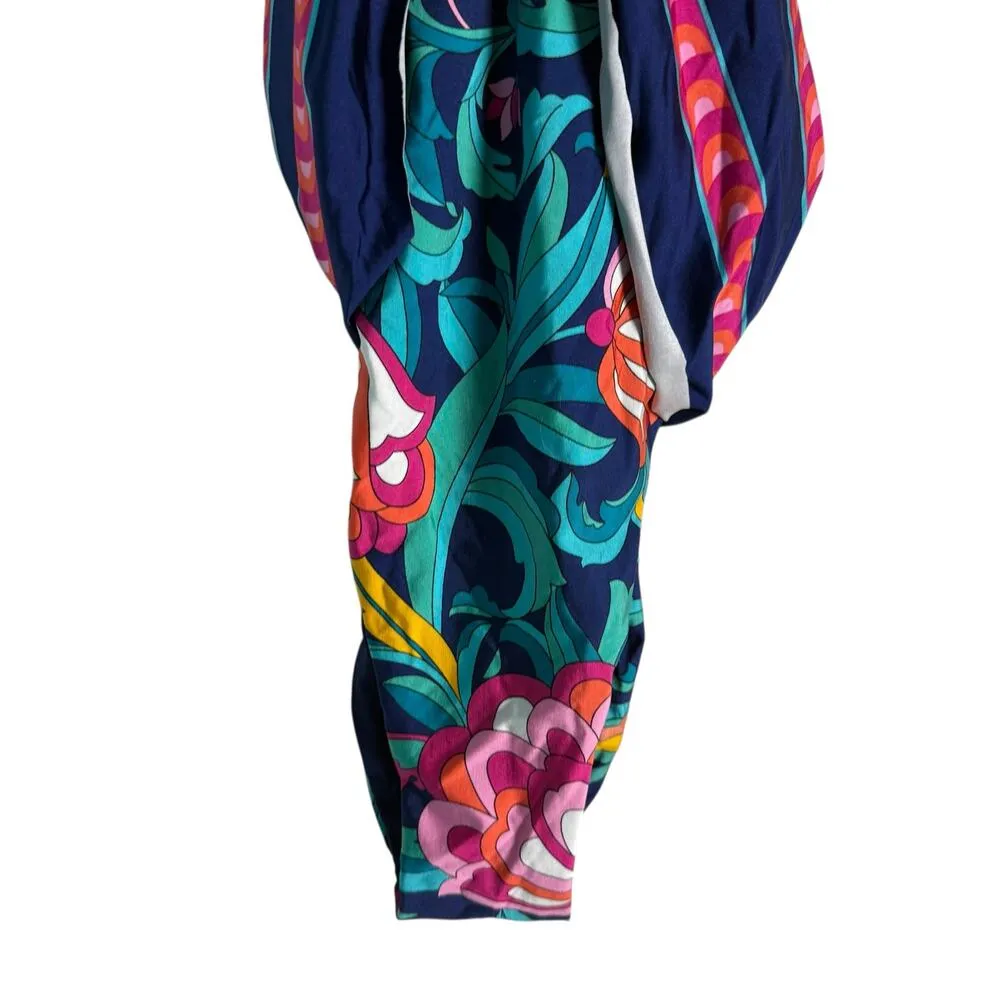 Trina Turk India Garden Floral Print One-Piece Plunge Swimsuit Size 6 - Image 7