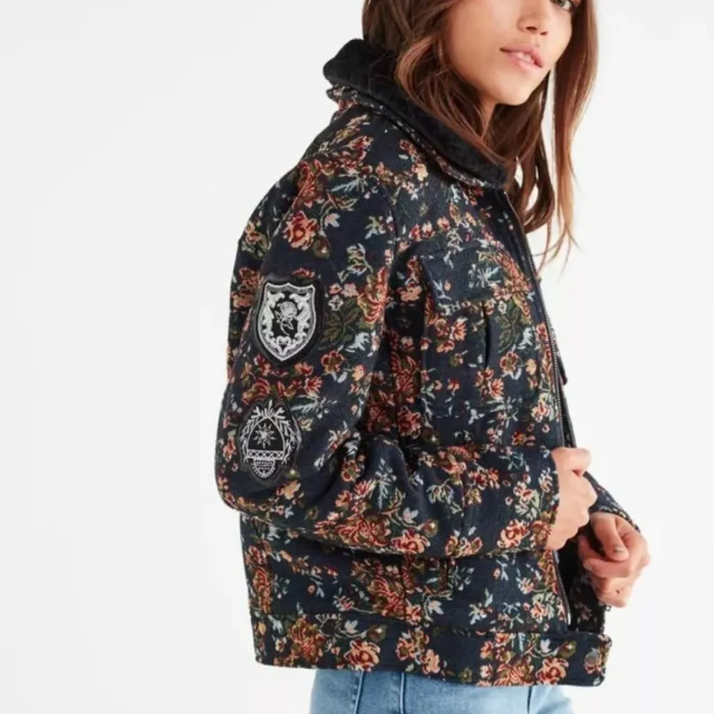 BLANKNYC Floral Tapestry Flight Jacket - Image 2