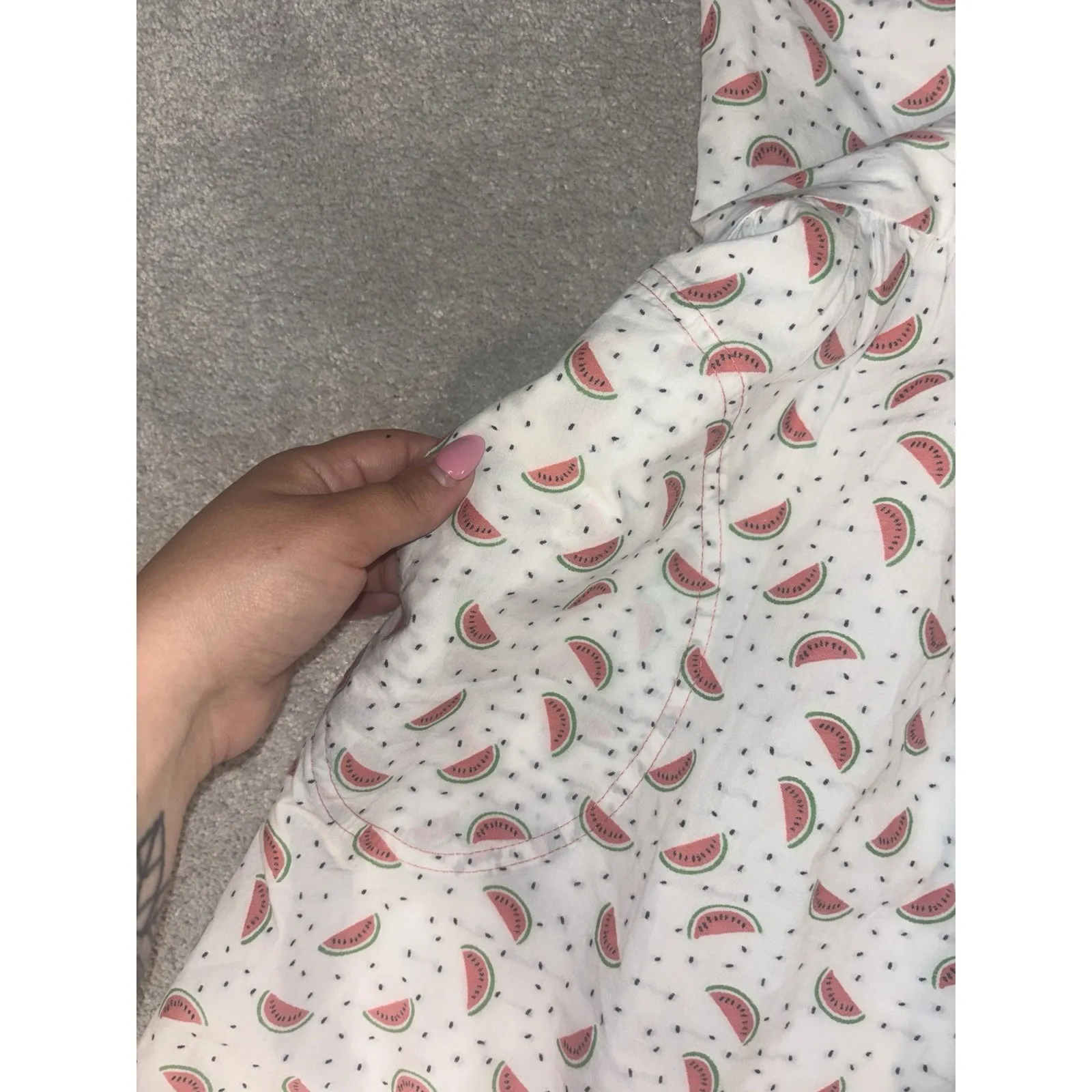 Anthropologie HD in Paris Watermelon‎ Park-bound One-Shoulder Dress 6 Pockets - Image 9