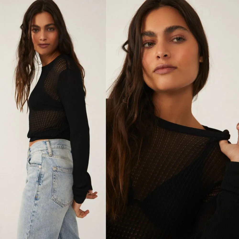 Free People H20 Crew Pullover Size Medium NWOT $98 - Image 2