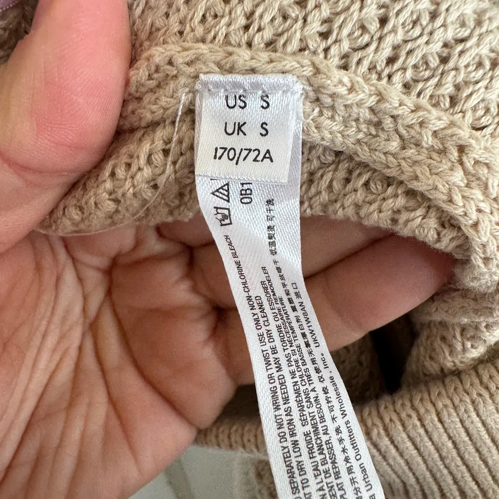 Free People FP Beach Hailee Waffle Stitch Wide Leg Pants size small - Image 6