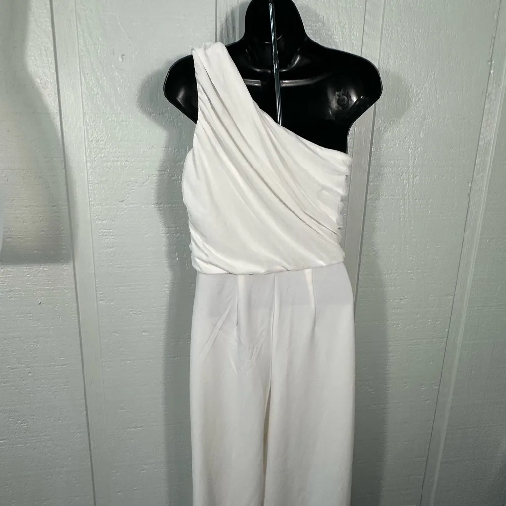 Love x Design White Ruched Jumpsuit SZ SM NWOT - Image 9