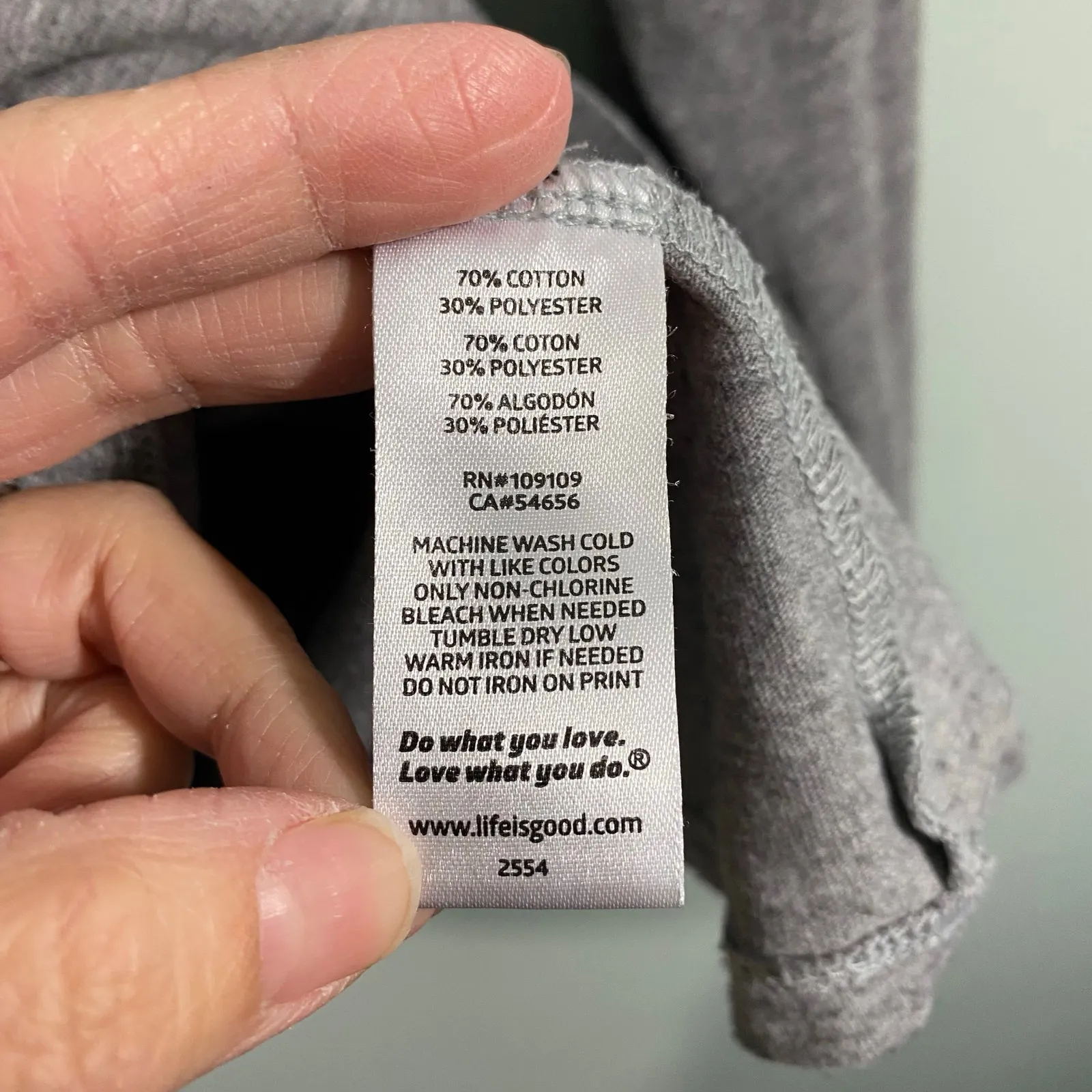 Life Is Good Women Grey Wonderland Adirondack Long Sleeve Crusher Tee Size M - Image 7