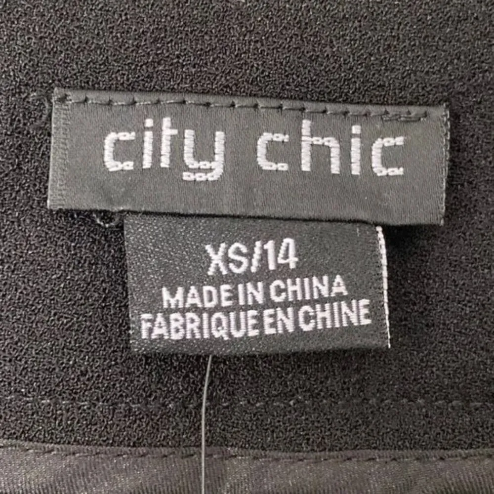 NEW City Chic High Rise Wide Leg Essential Black Trouser Pants Size 14 - Image 12