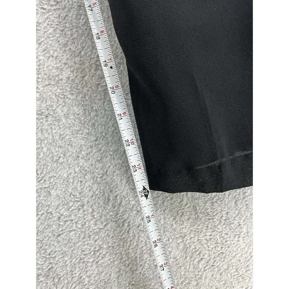Virgo Women's Pants Pleated Solid Black Lined Size 6 Petite High Rise - Image 7