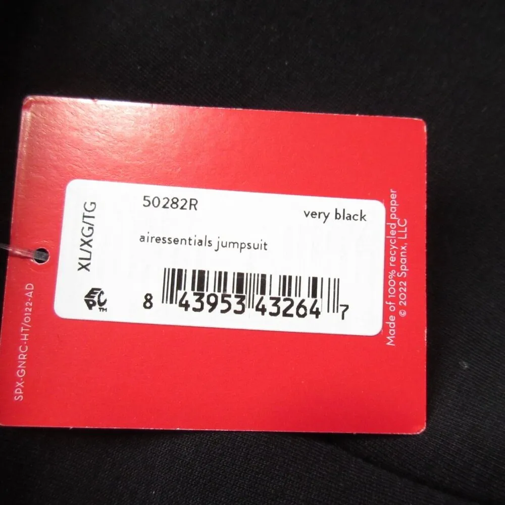 NWT Spanx 50282R AirEssentials Jumpsuit in Black Aireluxe Knit XL - Image 3