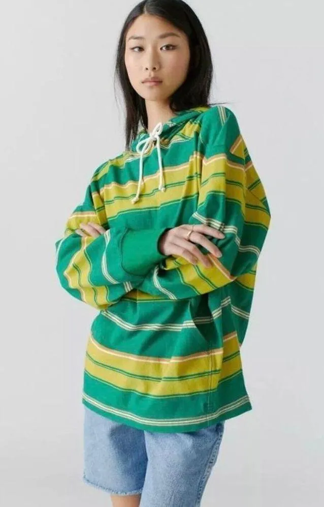 BDG Urban Outfitters UO Joshua Hooded Long Sleeve Tee Top Oversized - Image 2