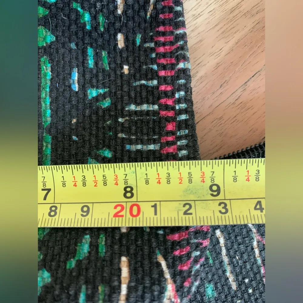 Set of 3 Rafe New York Small Wristlet Bags Tribal Ethnic Boho Linen & Cotton Brown - Image 11