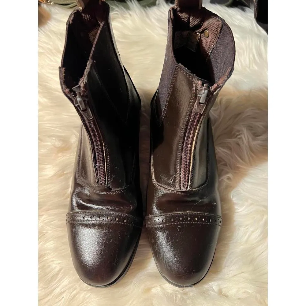 Equistar Ladies Brown Zip - Image 3