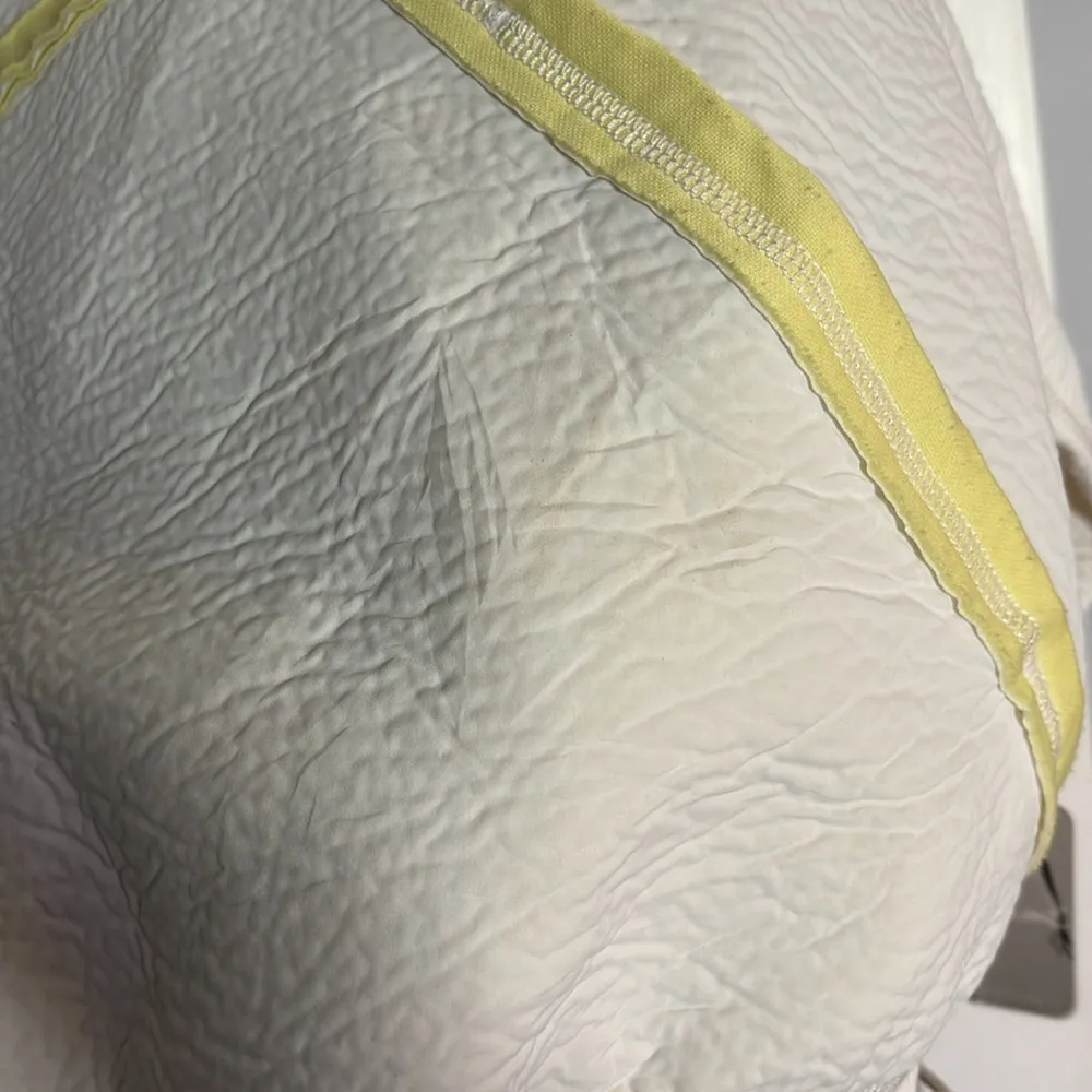 NWT Free People Movement White and Yellow Glow Puffer Jacket Size L - Image 4