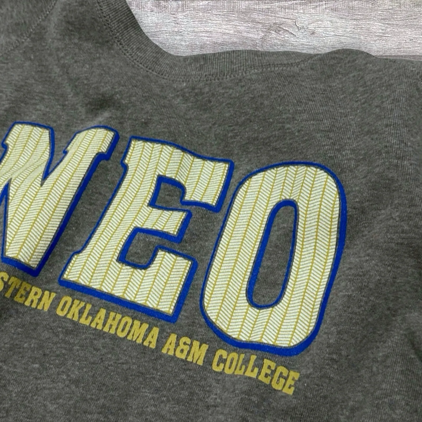 Northeastern Oklahoma A&M College NEO Sweatshirt Womens L Gray Pullover NCAA - Image 4
