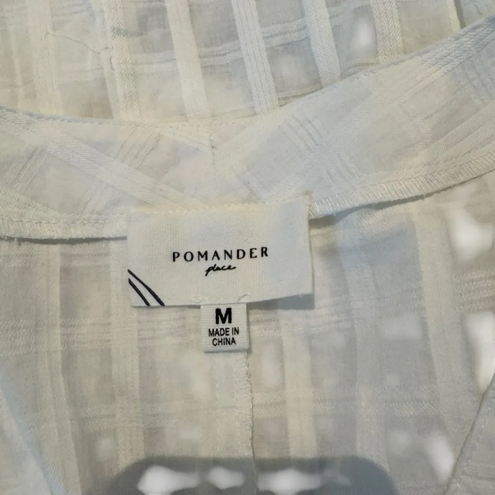 Pomander Place x Tuckernuck - White Mini Carolina Caftan Swim Cover-Up Sz M - Image 8