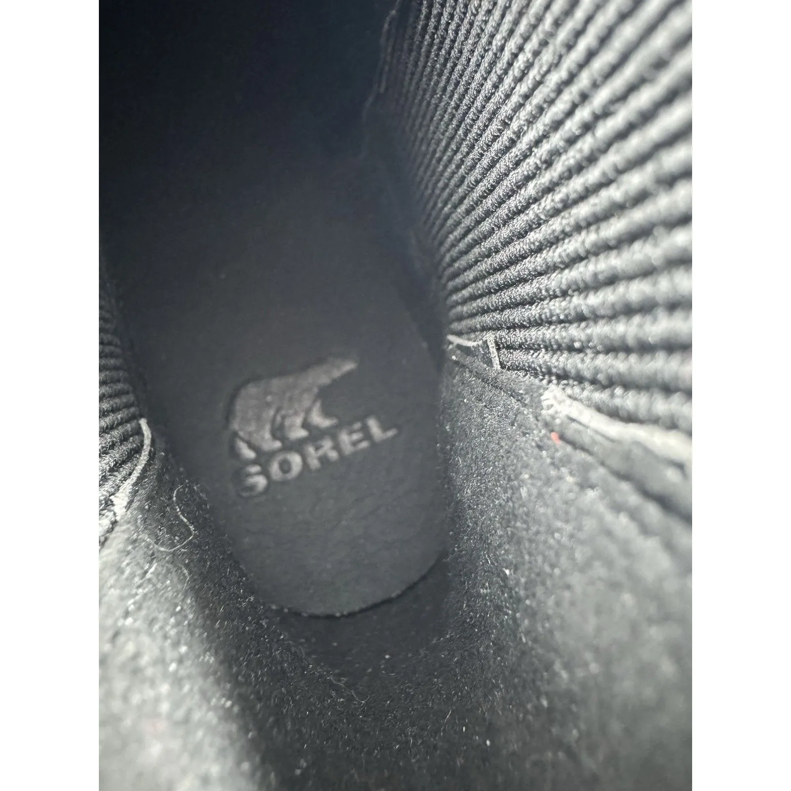 Sorel Brex Chelsea Heeled Ankle Black/White Booties, Waterproof Women’s Size 5.5 - Image 9