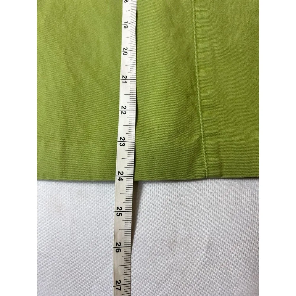 Talbots Women's Light Green Cotton Mid Length Skirt - Image 6