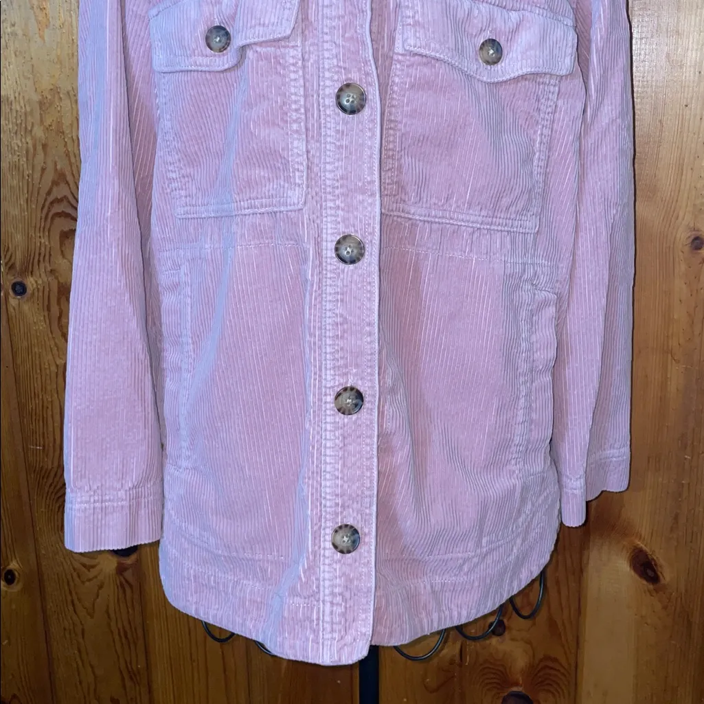 Madewell Blush Corduroy Jacket Corduroy Yorkway Shirt-Jacket size XS fall wear - Image 6