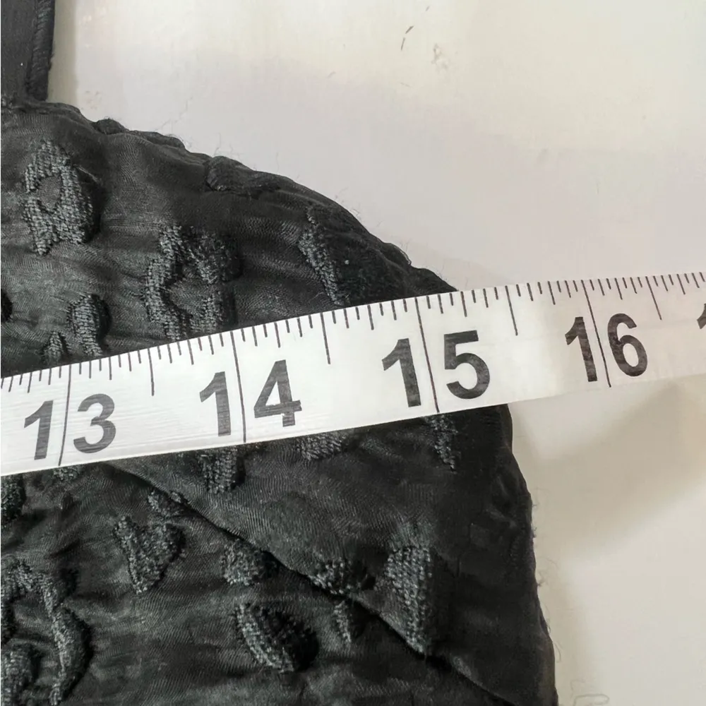 Cynthia Rowley Black High-Low Crinkle Textured Dress Event Gala Sz 4 (Fits Med) - Image 8