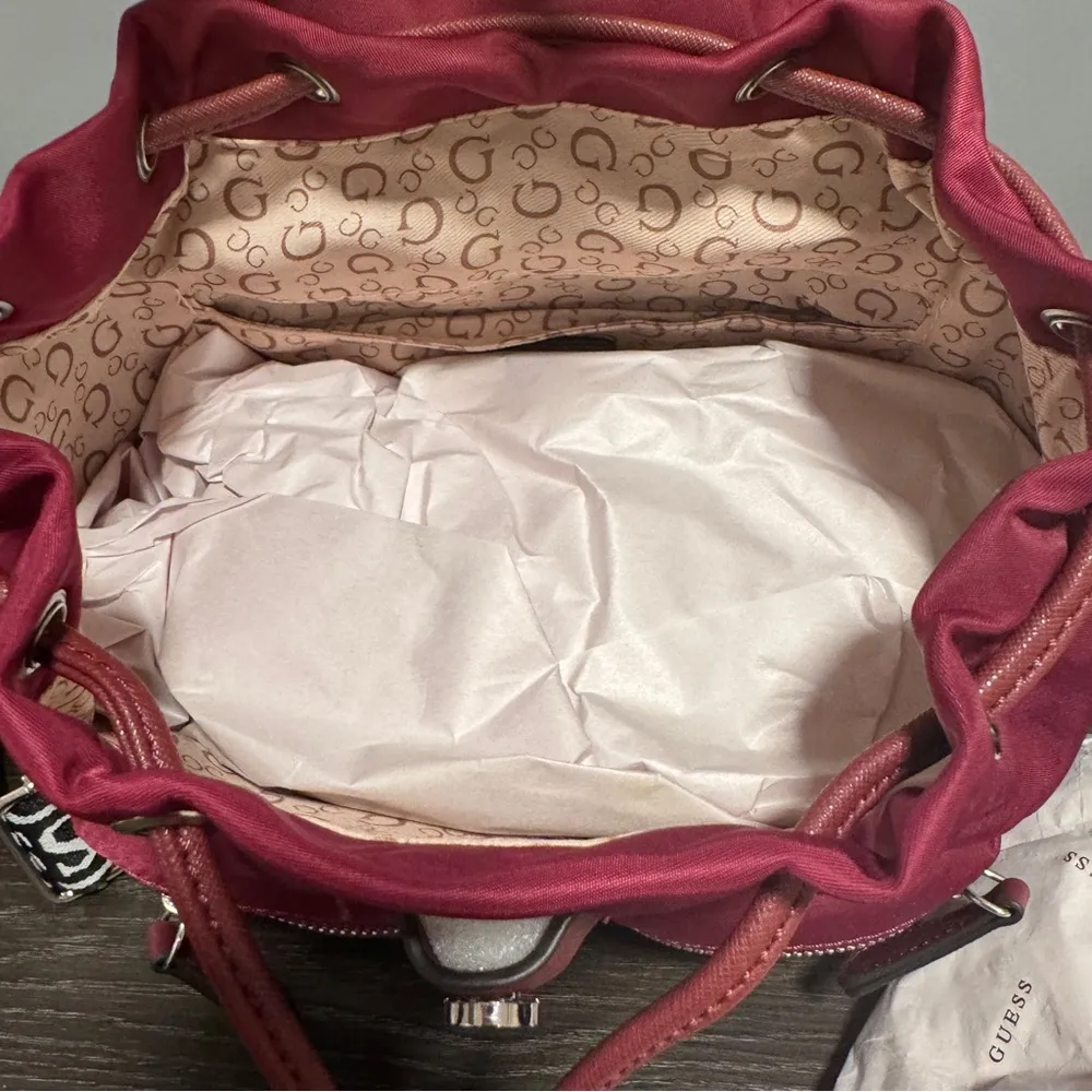 NWT  Rucksack Women’s Nylon Backpack In Wine Small - Image 6