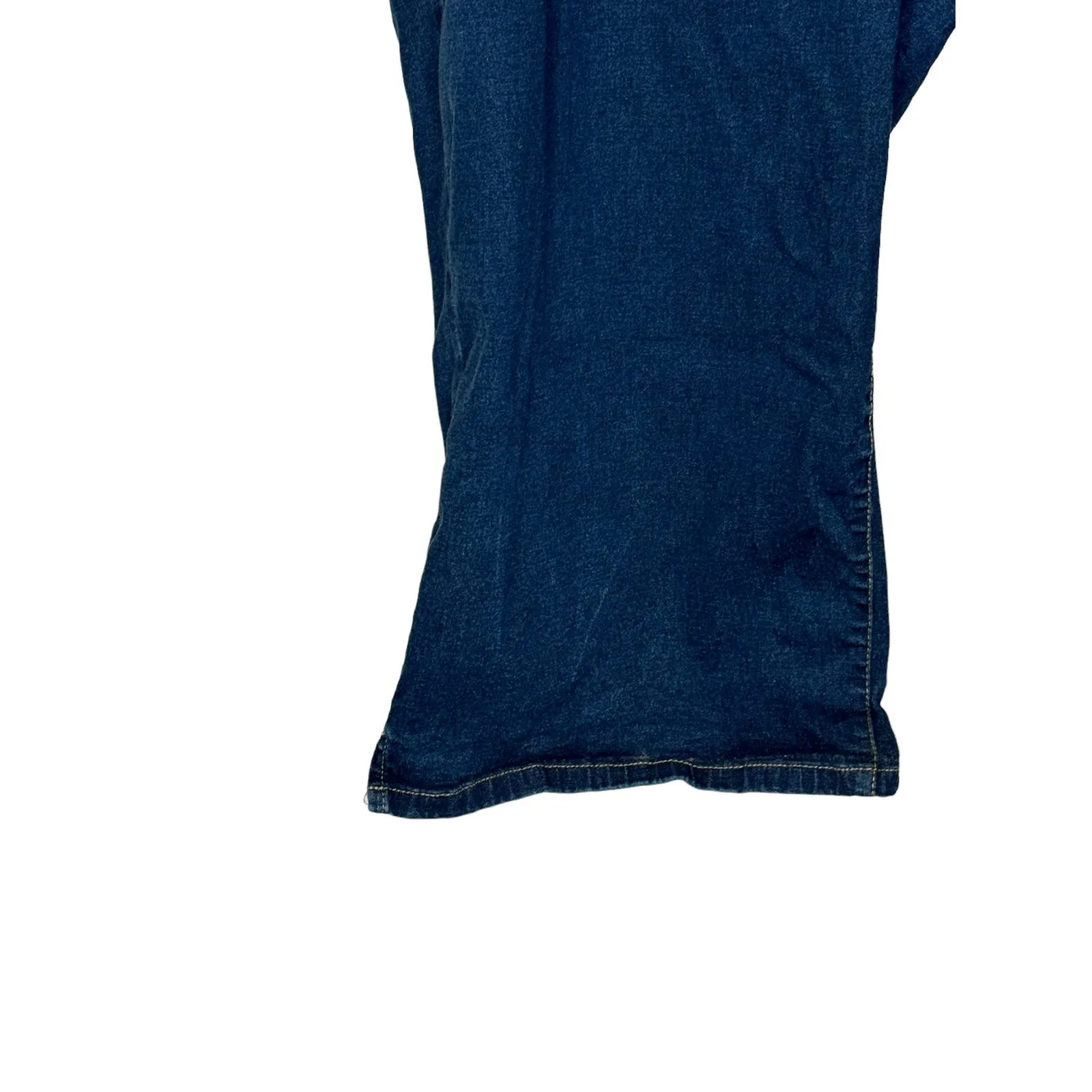 Woman Within Petite Women Denim‎ Crop Jeans High-Rise Blue Pull On Stretch 34WP - Image 3