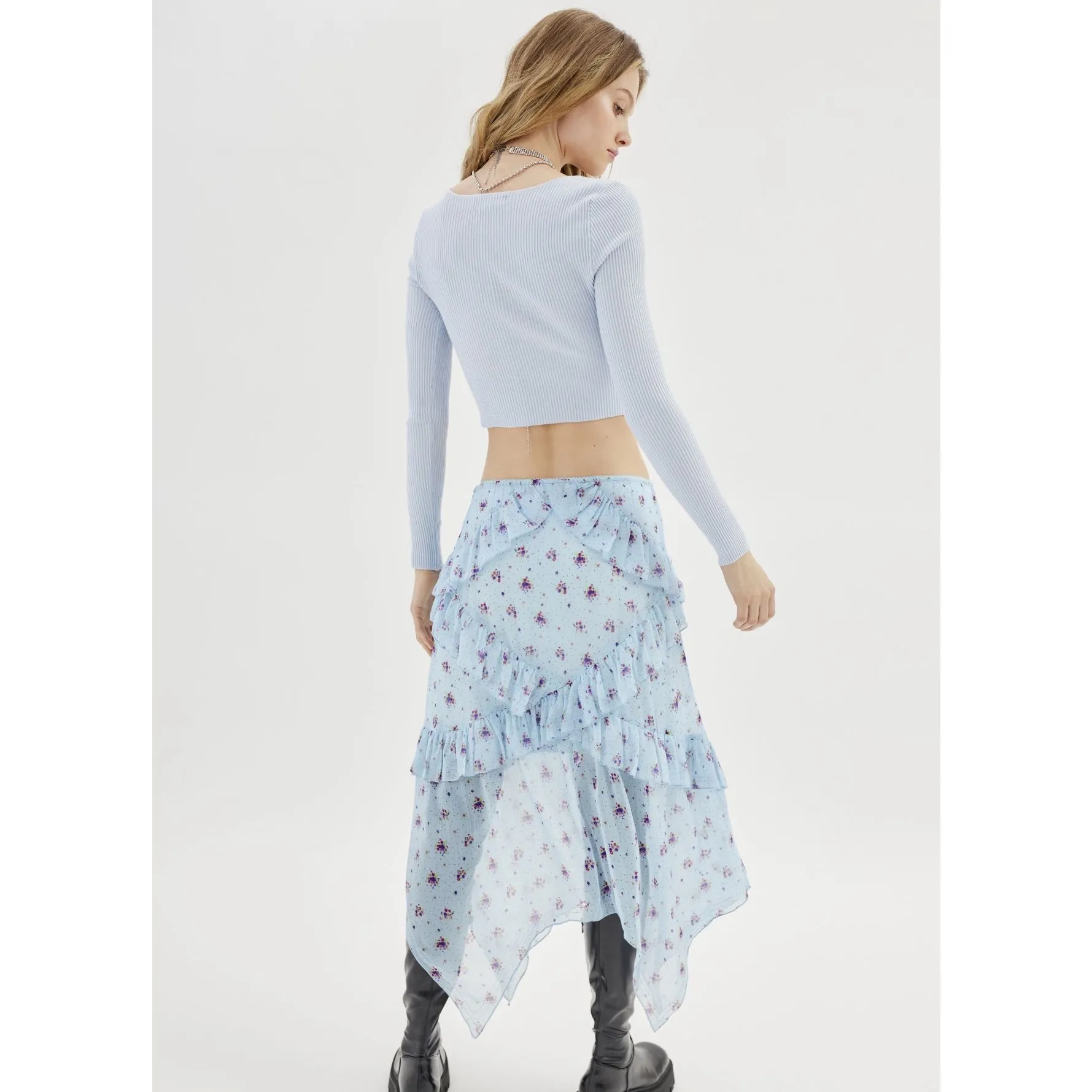 Ruffle Midi Skirt - Image 6