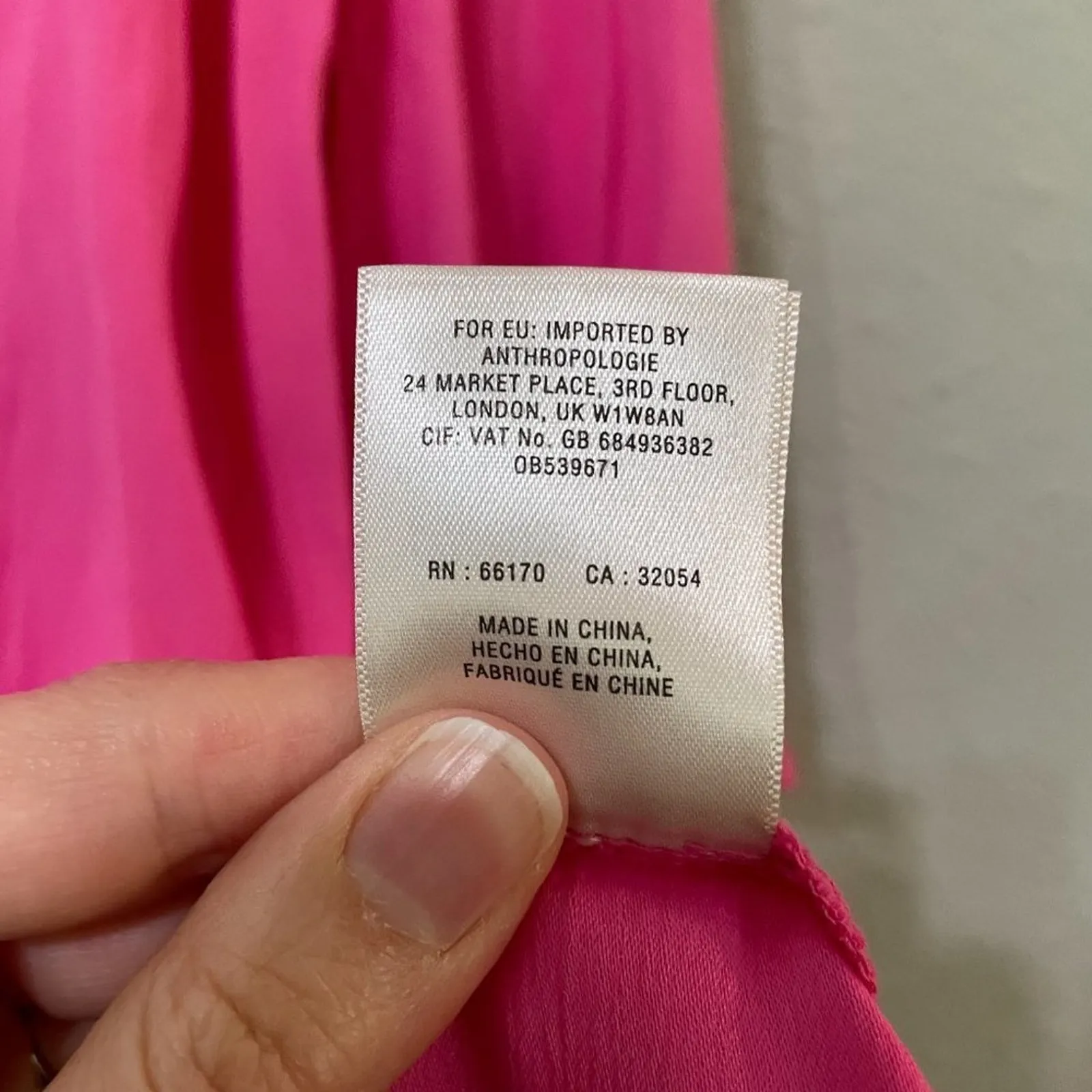 HD in Paris Anthropologie Pink Ruffle Hem Dress Womens 0 Flare Sleeve Barbie - Image 9