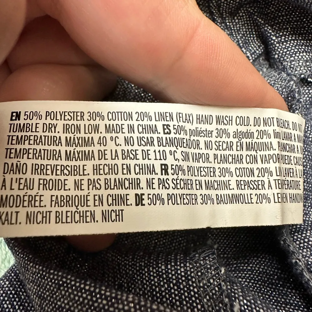 Anthropologie Endless Rose blue sequin skort - Image 7