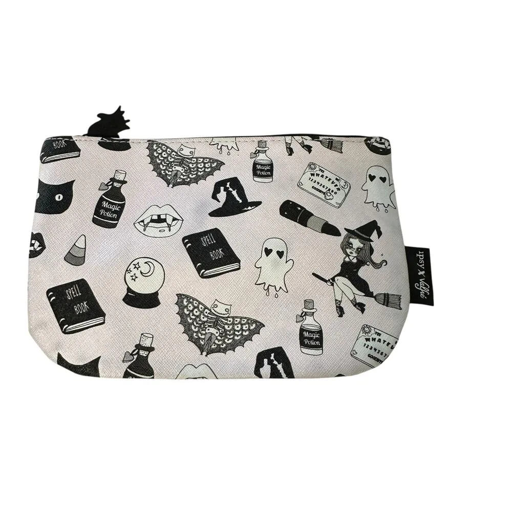 Ipsy X Valfie Halloween Spooky Pink Cute Makeup Bag Ghost Witch Spells Magic - Image 4