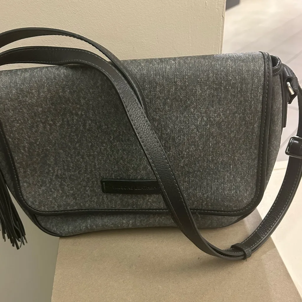 Bag Wilson Leather Gray Crossbody Bag Like NEW! No flaws - Image 3