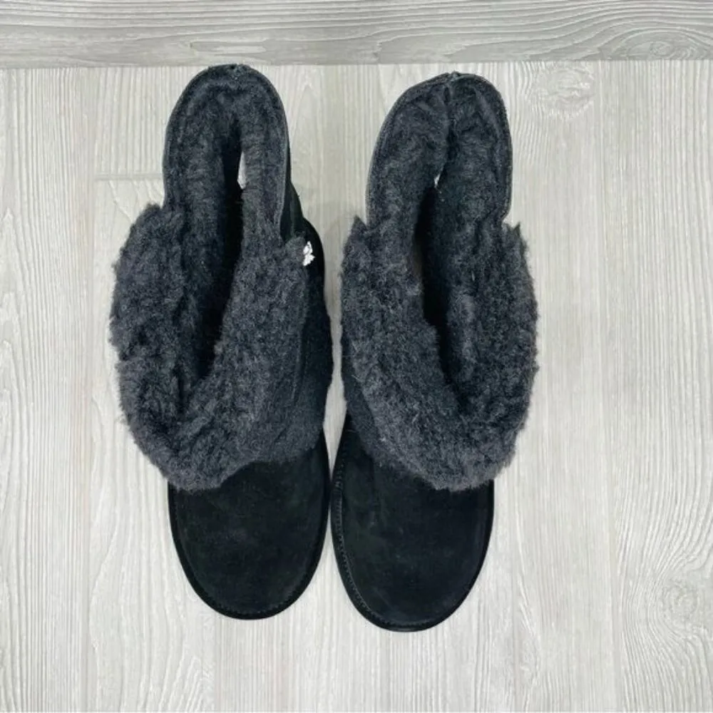 Nwt Bearpaw Millie Suede Buckled Boot bootie shoes NeverWet size 12 wide - Image 4