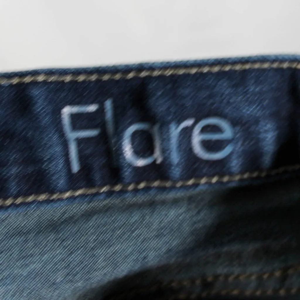 Vintage Y2K 2000s Calvin Kline Jeans Flare Low/Midrise Blue Denim Jeans Size 8 - Image 11