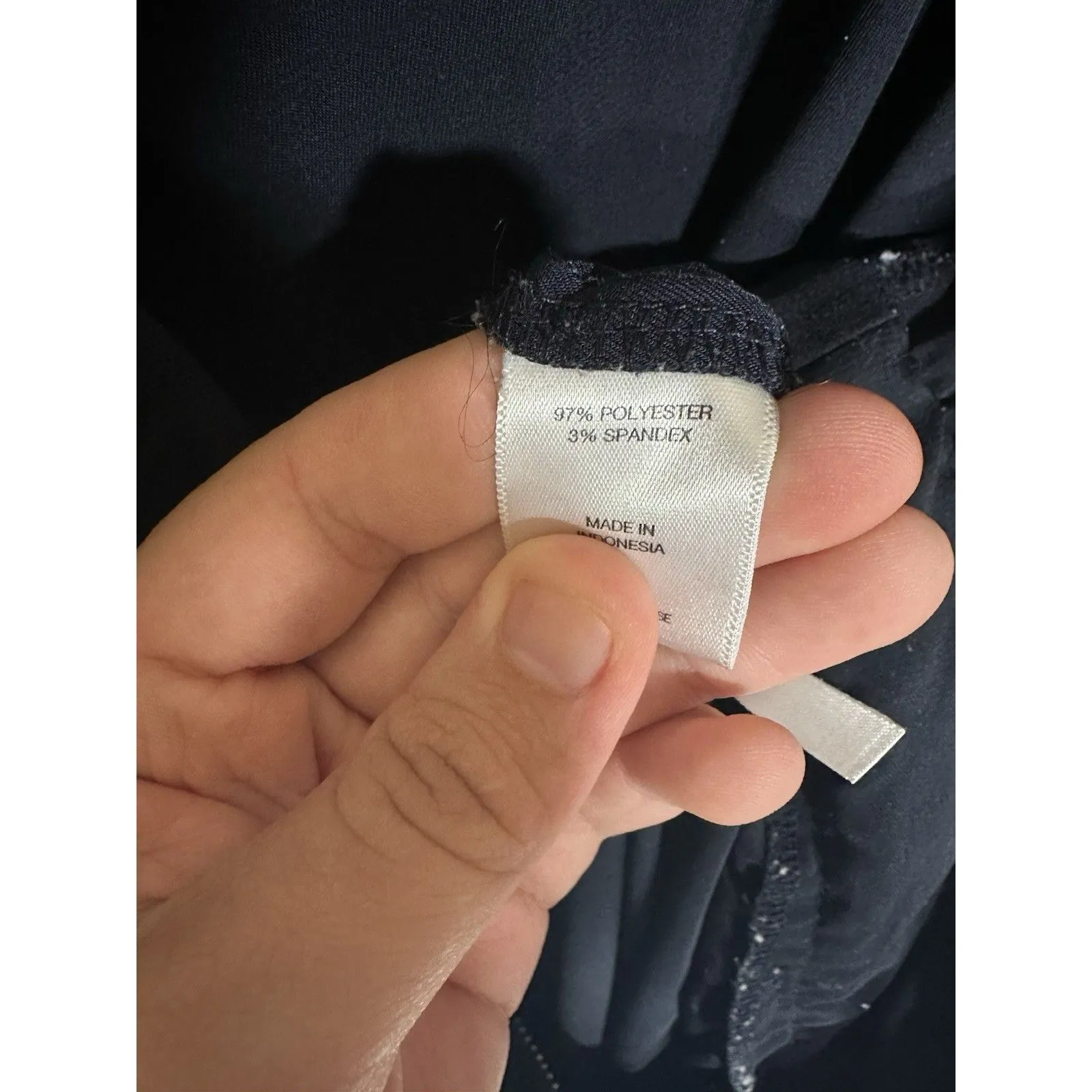 Women's New York & Company Navy Sleeveless Zip - Image 8