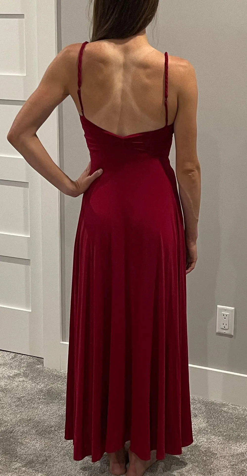 Red Beaded Gown - Image 4