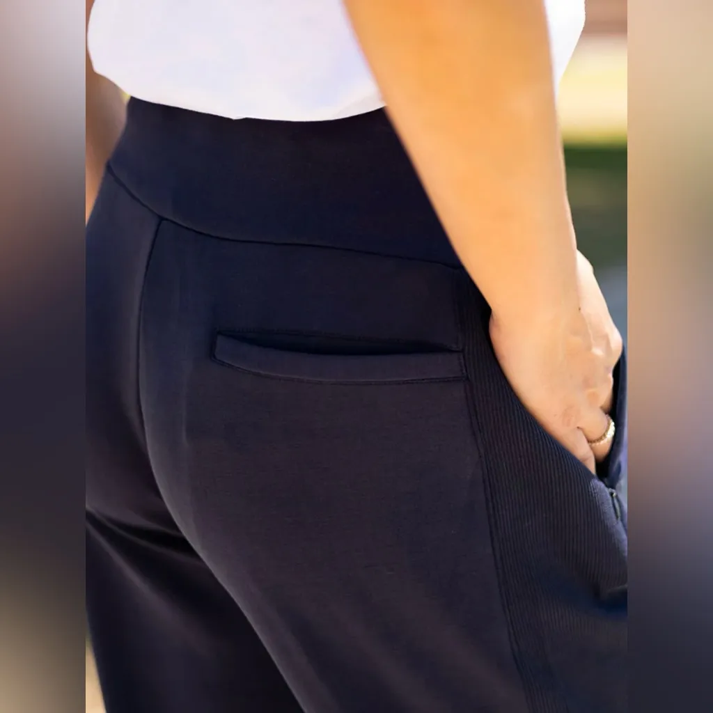 Thrive Societe Carbon/Navy Blue Ultralyxe Straight Leg
Pants SIZE XS VERY SOFT - Image 4