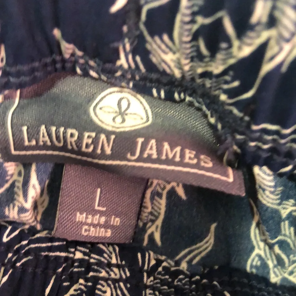 Lauren James Pineapple Print Swim Women's Large NWT - Image 4